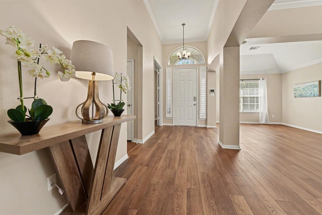 Front foyer and living room
