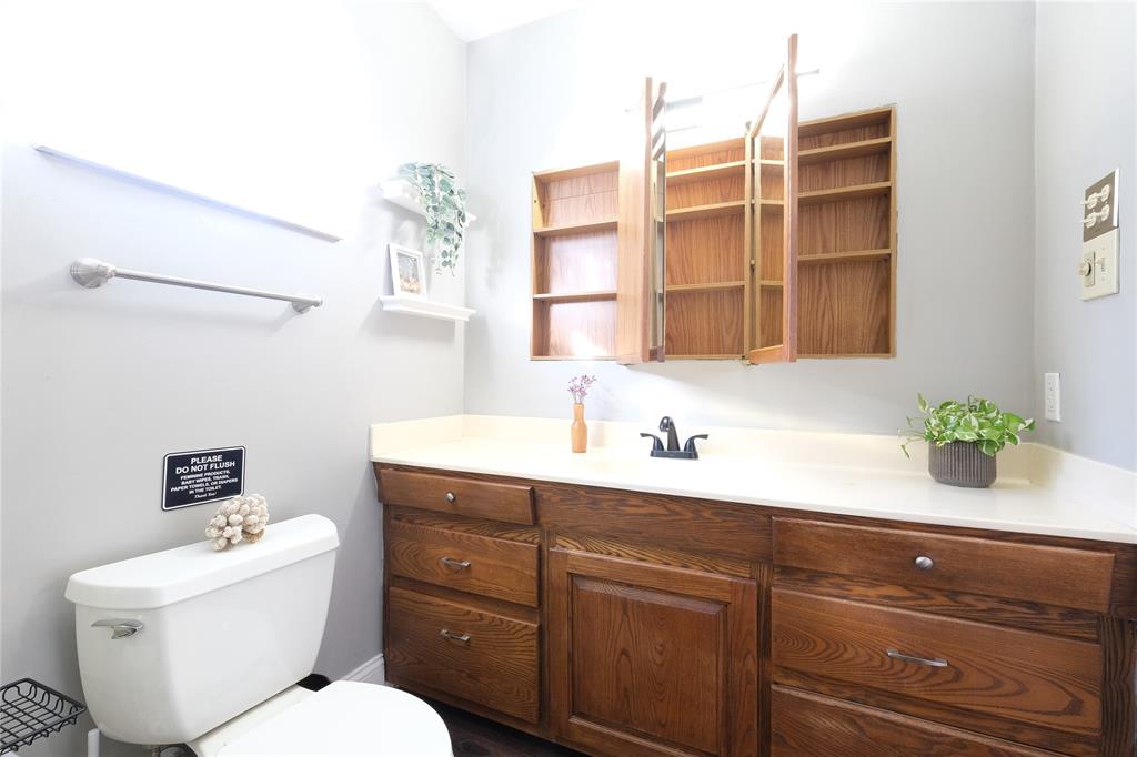 Medicine cabinet available for additional storage