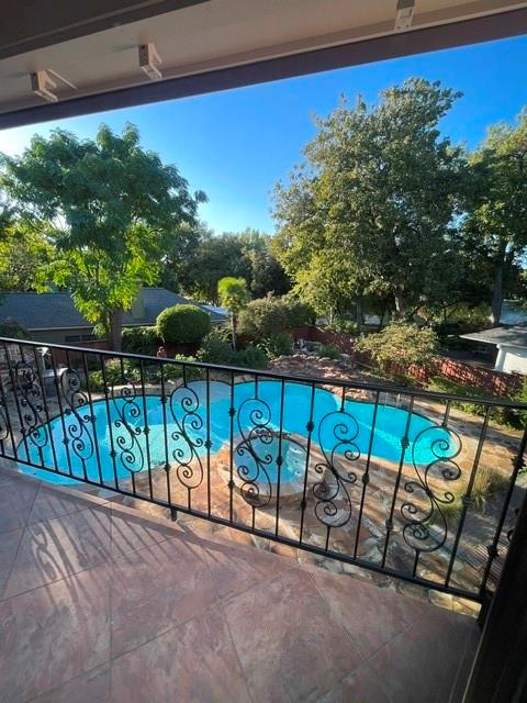 Pool view from upstairs patio