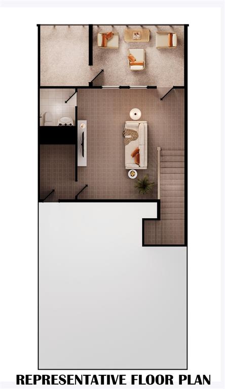 Third level featuring game room, half bath and balcony. Third level featuring game room, half bath and balcony.