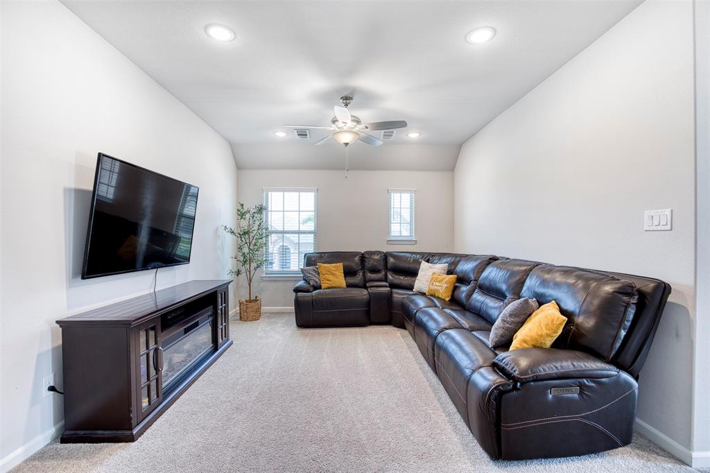 Upstairs game room.