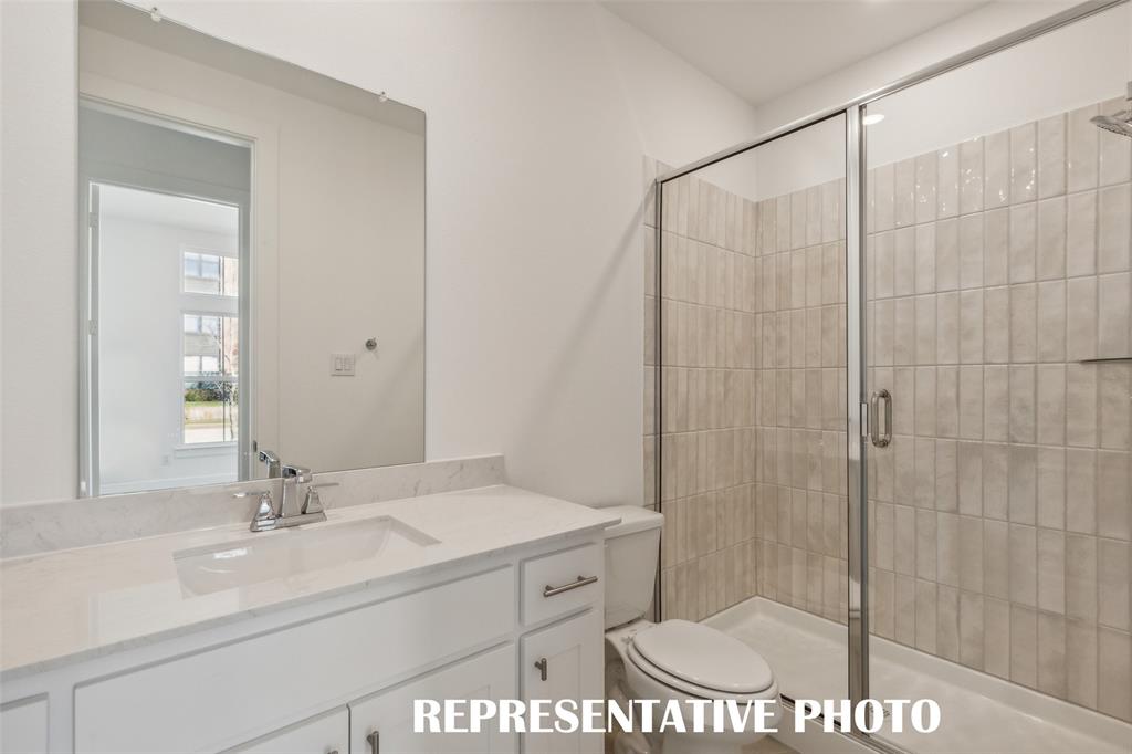 Friends and family will feel right at home in either of the beautifully finished guest baths.  REPRESENTATIVE PHOTO