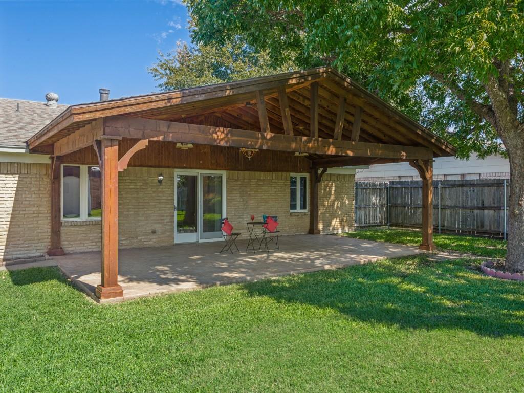 Cookouts, entertaining, can be used year round, faces south.