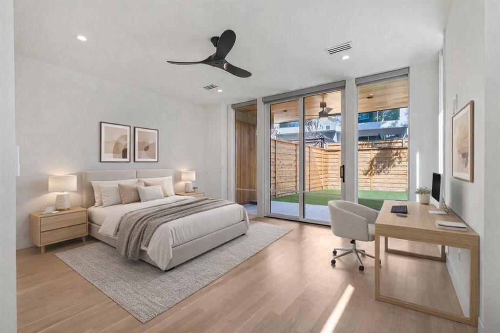 BEDROOM ON 1ST FLOOR STAGED AS BEDROOM AND OFFICE