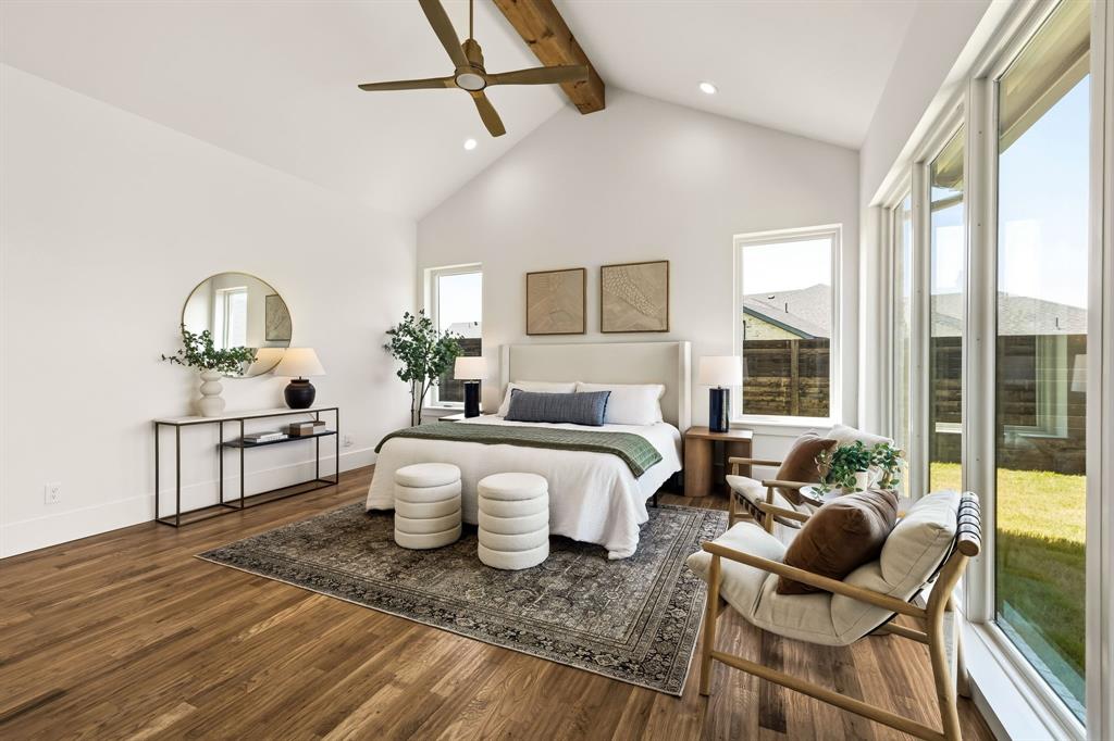 Vaulted ceiling, floor to ceiling windows