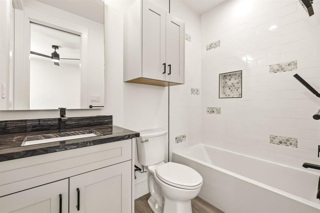 Ensuite bathroom to upstairs bedroom 2. Access to walk in attic storage