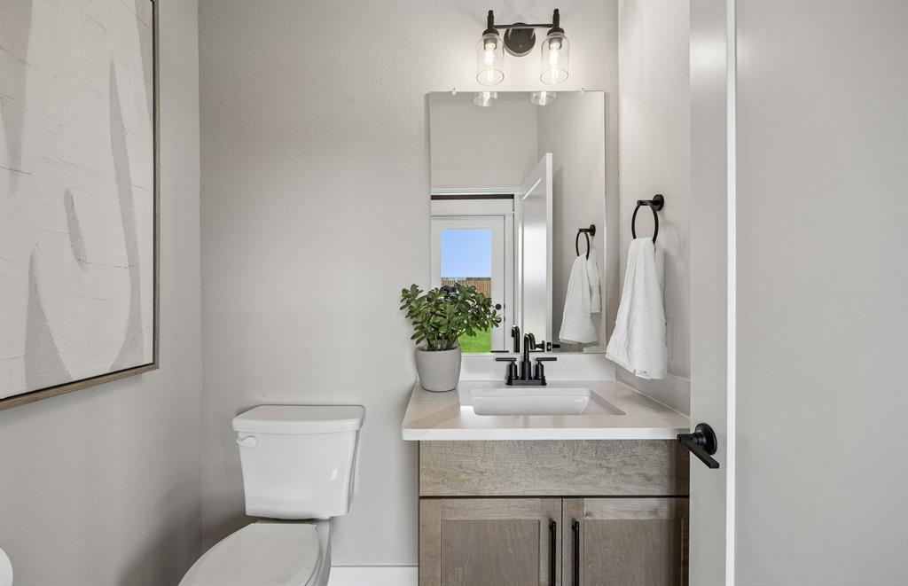 *Model Representation - Downstairs powder bath