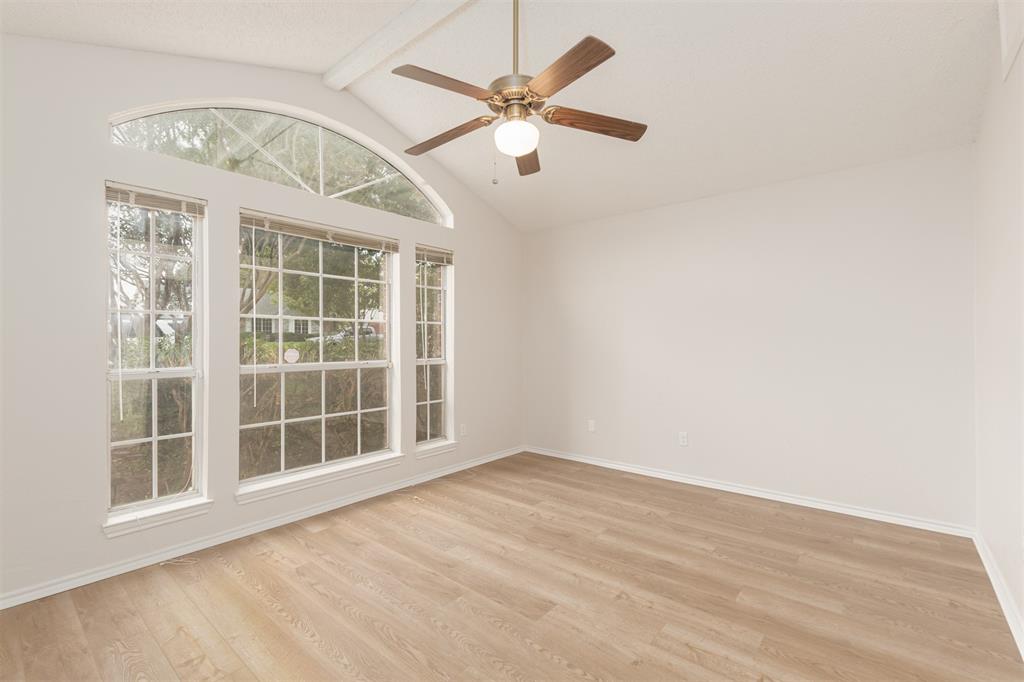 Primary bedroom with nice big windows