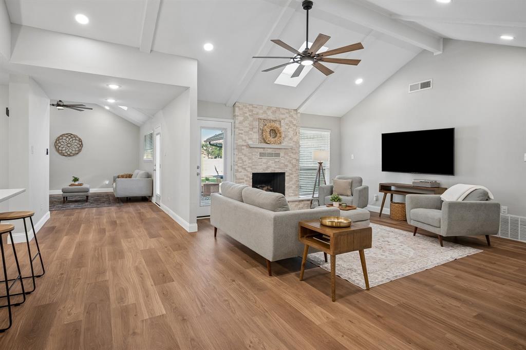 Updated premium LVP floors add warmth and character throughout. Updated premium LVP floors add warmth and character throughout.
