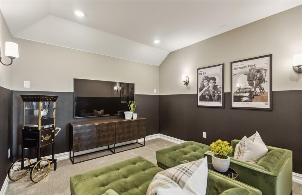 *Model Representation - Optional media room on second level