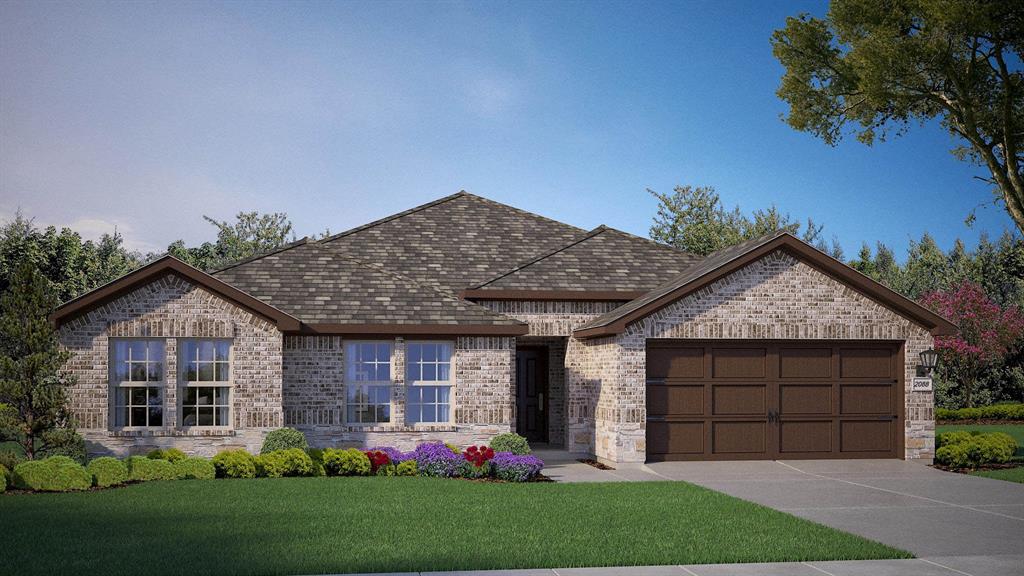 Front Elevation - D.R. Horton's Emoryfloor plan Elevation B - All Home and community information, including pricing, included features, terms, availability and amenities, are subject to change at any time without notice or obligation. All Drawings, pictures, photographs, video, square footages, floor plans, elevations, features, colors and sizes are approximate for illustration purposes only and will vary from the homes as built.