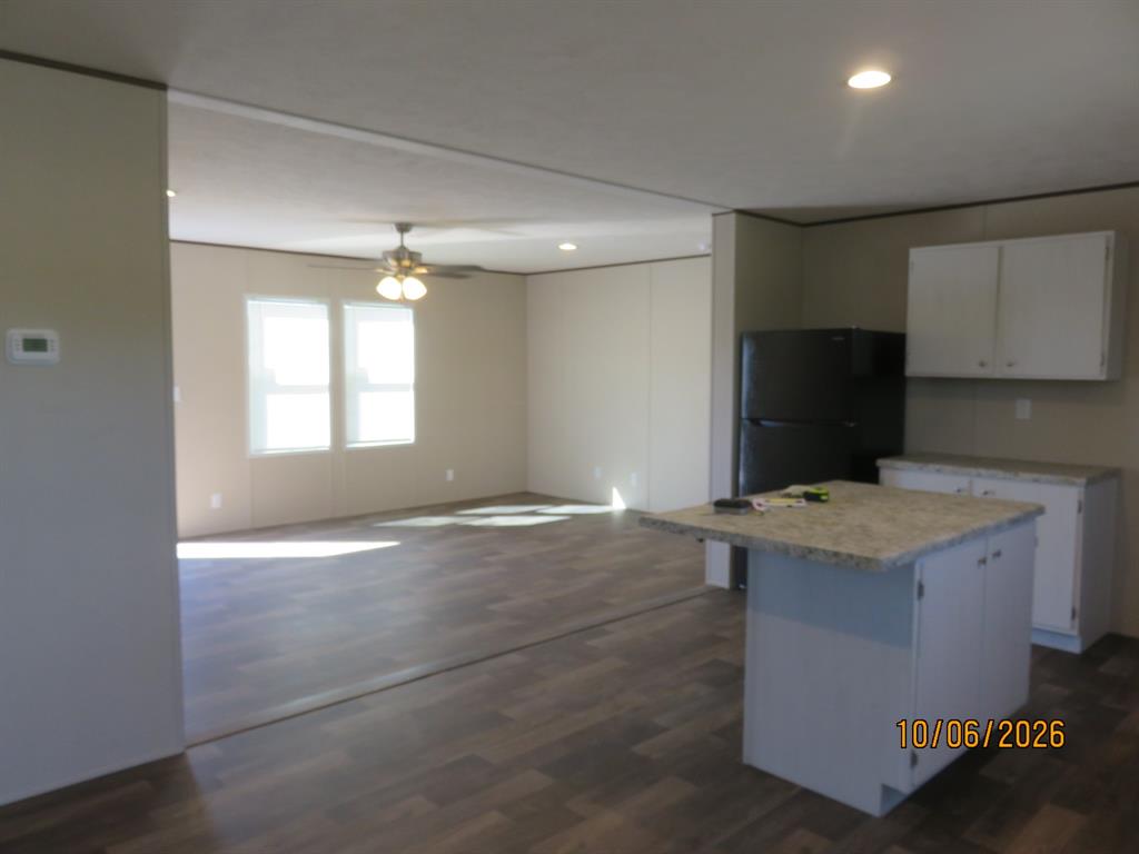 Looking into living room