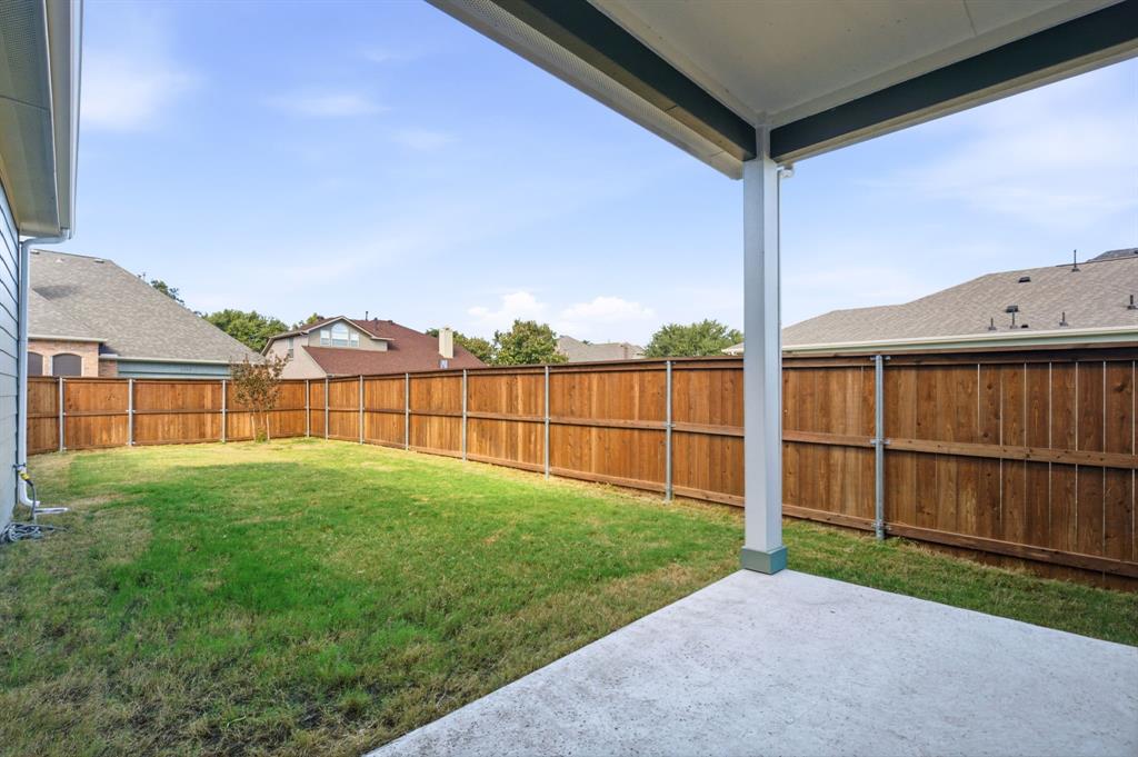 Covered back patio