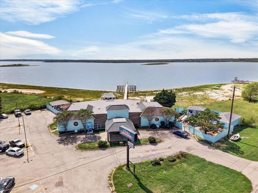 Lake and restaurant nearby