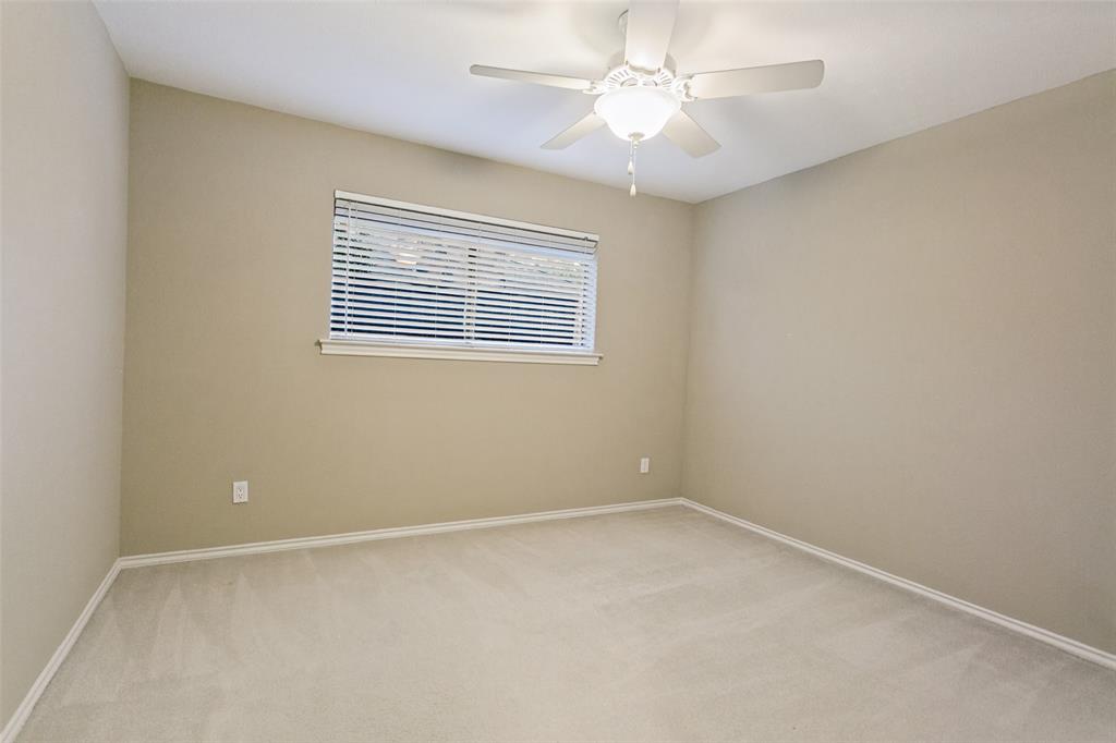 Secondary bedroom without staging