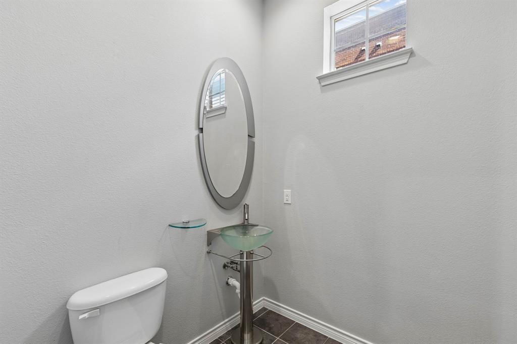 Half bath on second floor