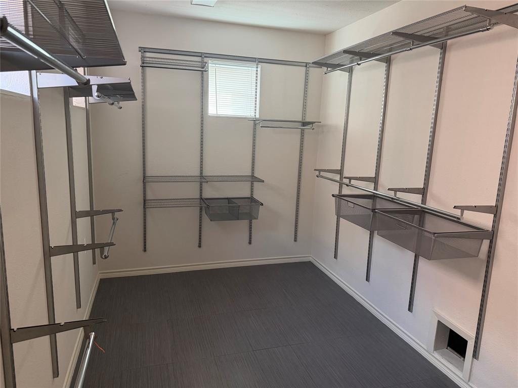 Large primary walk in closet