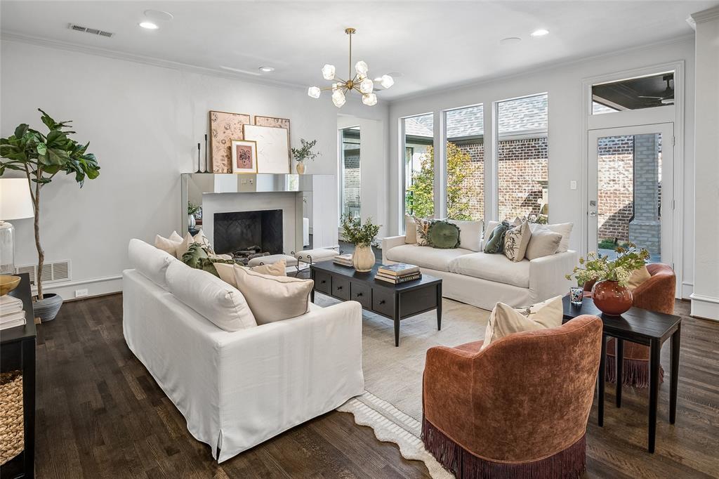 Living area opens to private courtyard