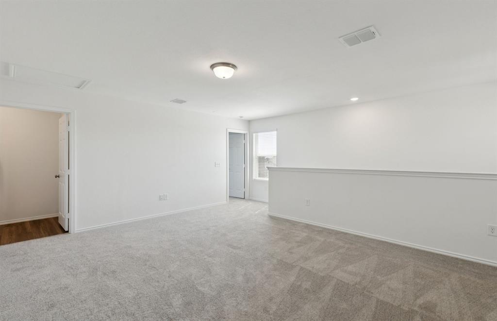 *Floorplan representation, not actual home - Spacious game room on second level