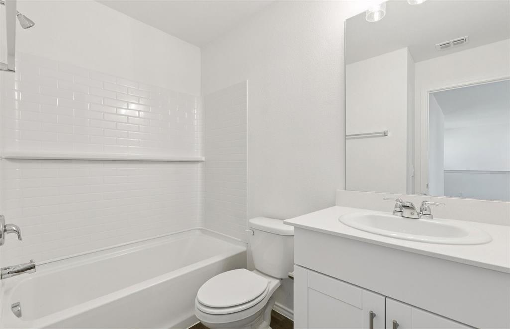 *Floorplan representation, not actual home - Spacious secondary bathroom
