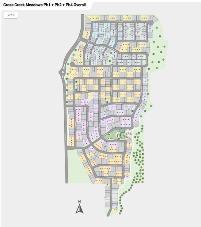 Cross Creek Meadows Site Map