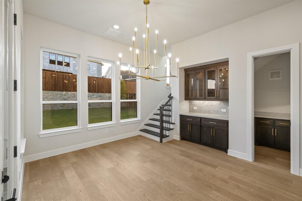 Dining room with a Prep Kitchen