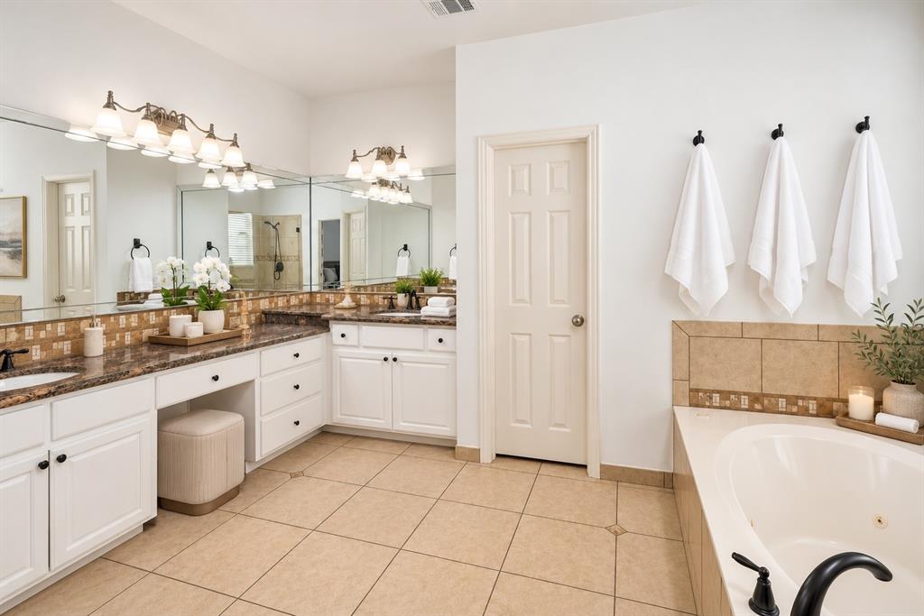 Primary Bathroom virtually Staged