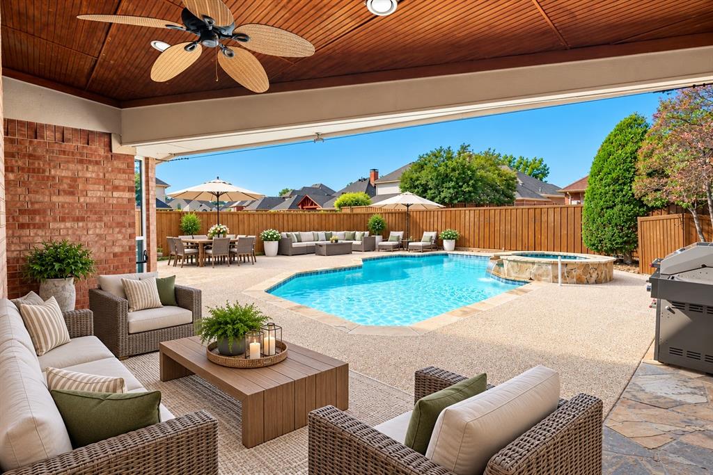 Outdoor Living Area Virtually Staged