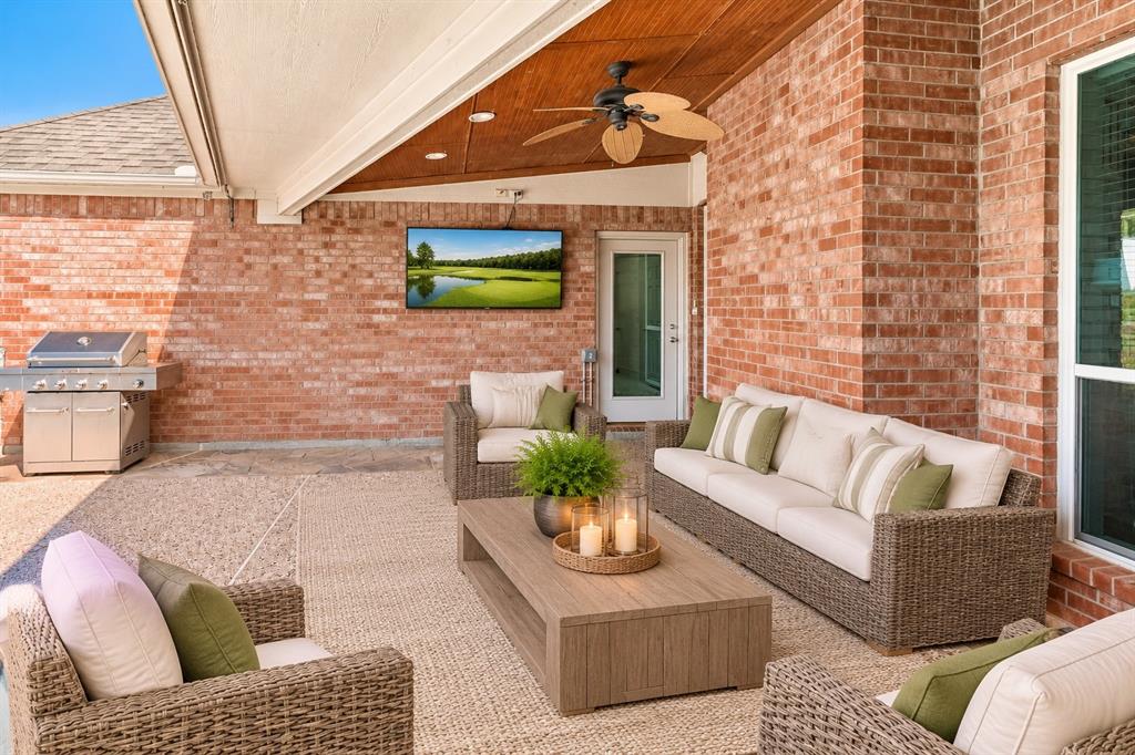 Outdoor Living Area Virtually Staged