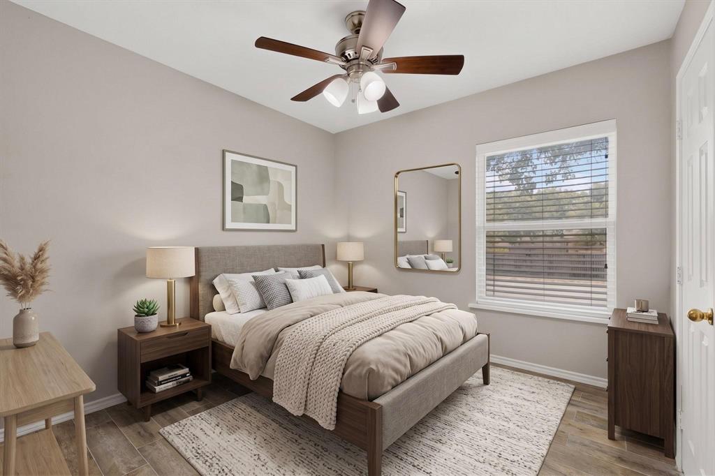 Virtually staged bedroom Virtually staged bedroom