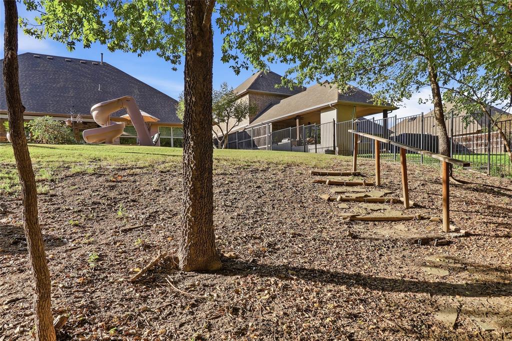 Walkway to creek and firepit