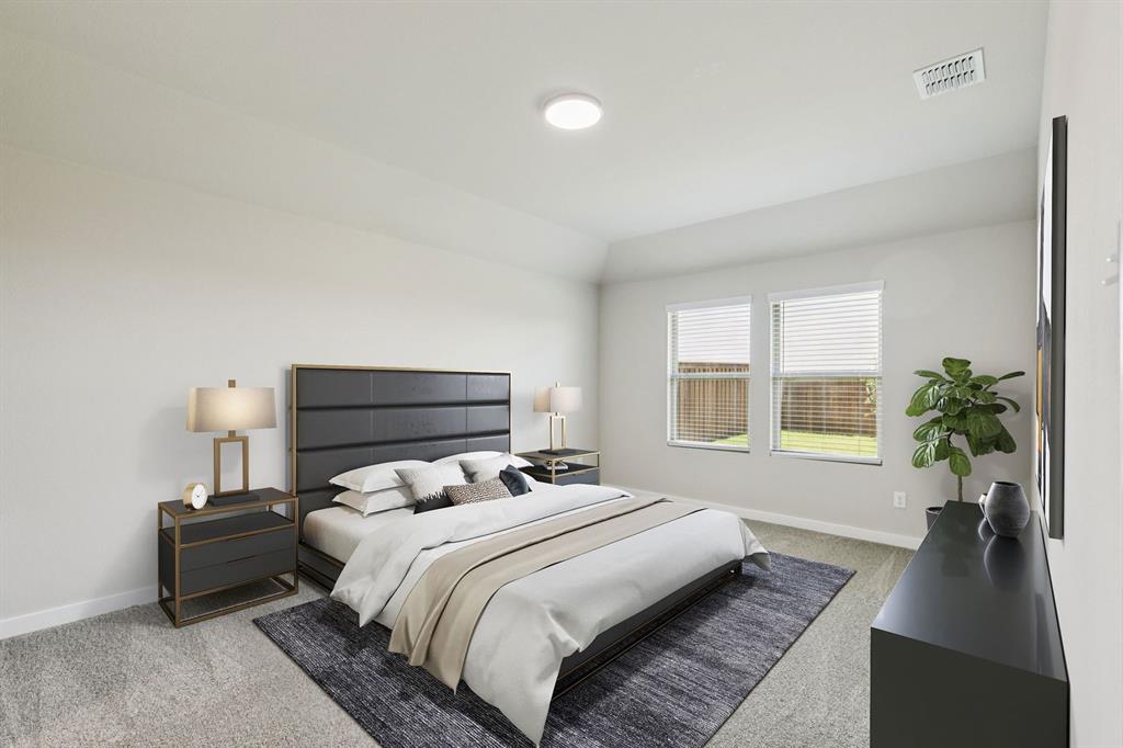 Primary Suite in the Harper home plan – REPRESENTATIVE PHOTO