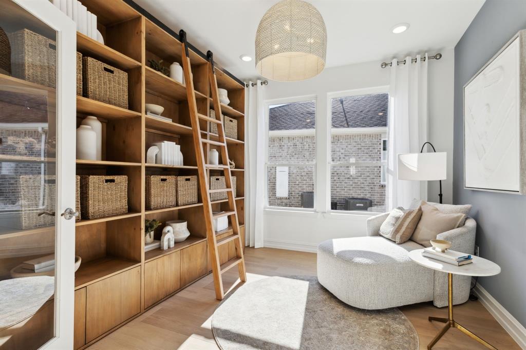 *Model Representation - Flexible living space off entryway, can be used as a study