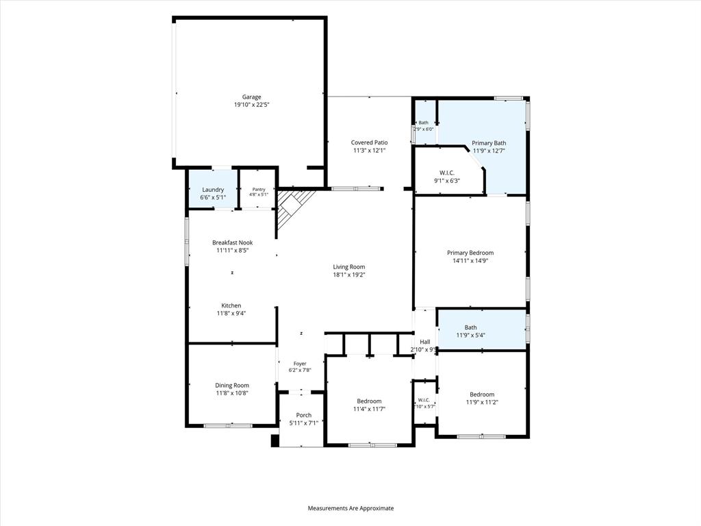 floor plan with measurements