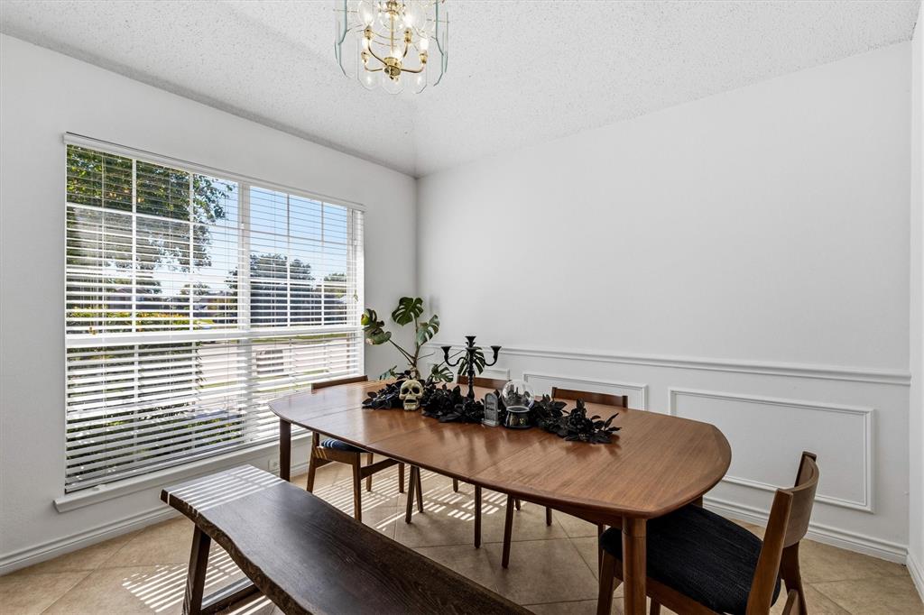 The formal dining room could also suerve as a second living space