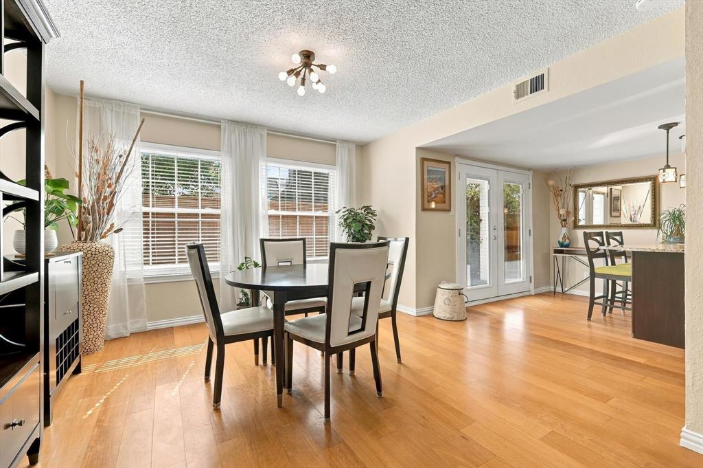 Open-concept dining room to eat in kitchen. Open-concept dining room to eat in kitchen.