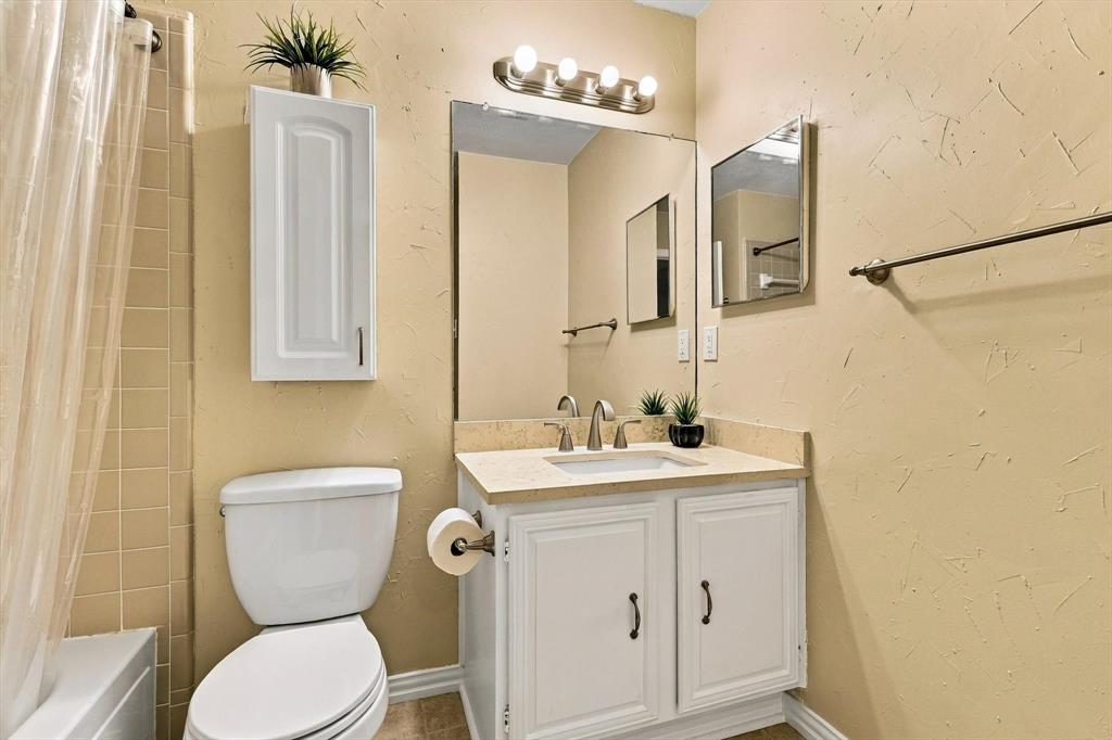 Bright spare bathroom