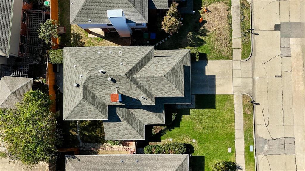 Aerial view of the overall property.