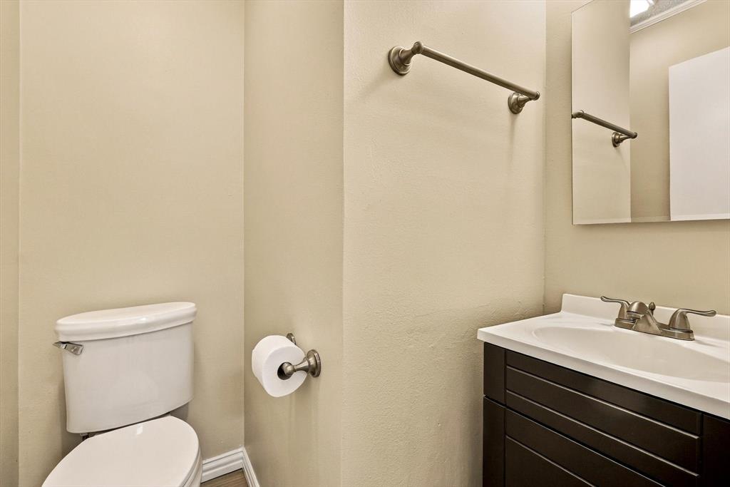 Downstairs half bath.