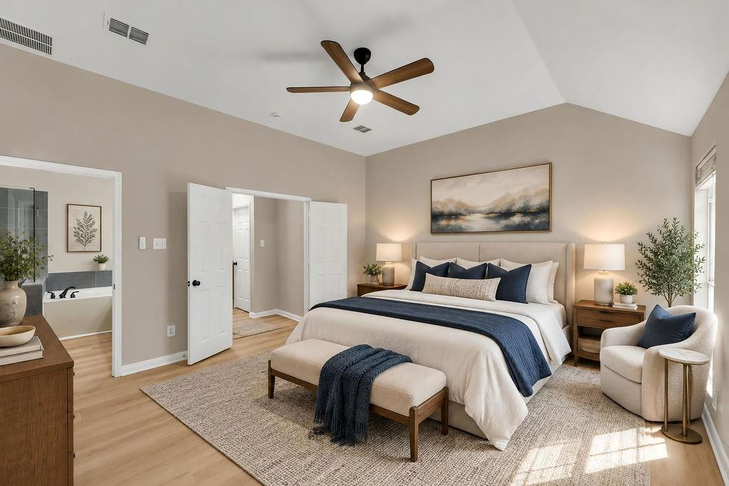 Master Bedroom with virtual staging