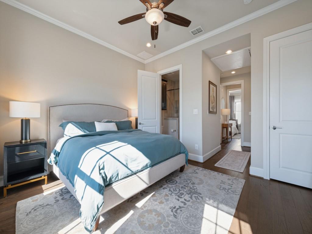 The Spacious Primary Bedroom is on the Third Floor.