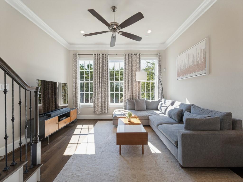 A Nice Sized Living Room Provides a Comfortable Space to Relax or Entertain
