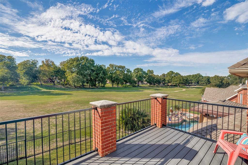 Second story terrace overlooking Firewheel Golf Course, an ideal spot for morning coffee or unwinding in the evening