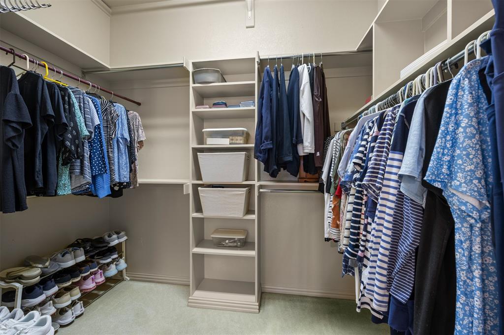 Large walk-in closet.