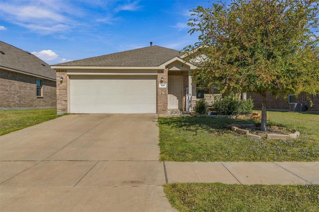 Built in 2020, this single-story home offers 3 bedrooms and 2 bathrooms in Anna's Avery Pointe community.