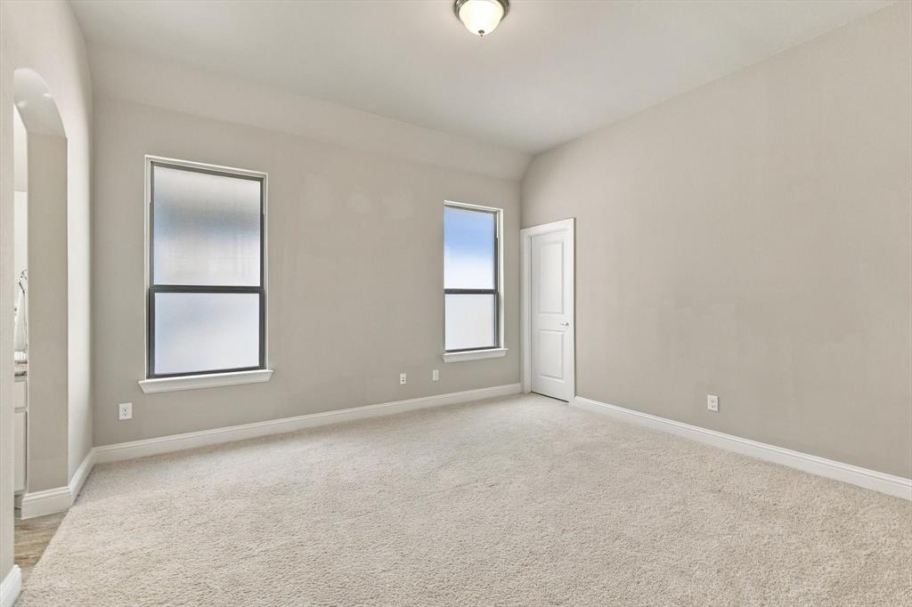 Upstairs bedroom with walk-in closet