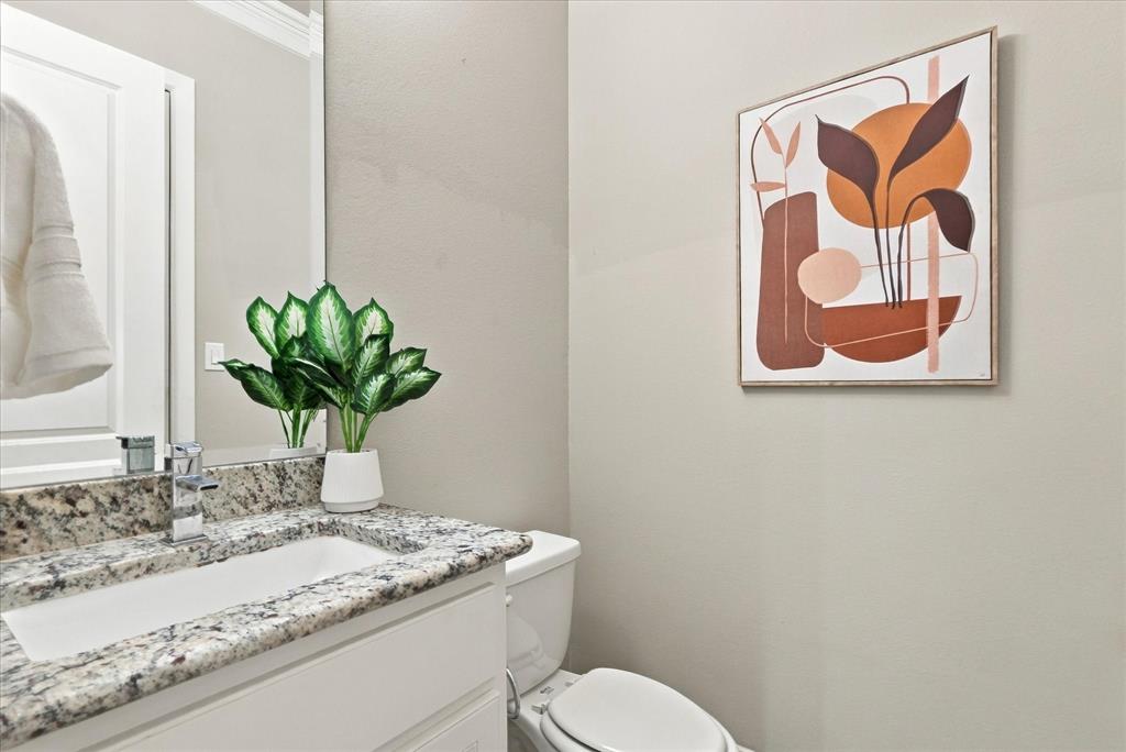 First floor half bath