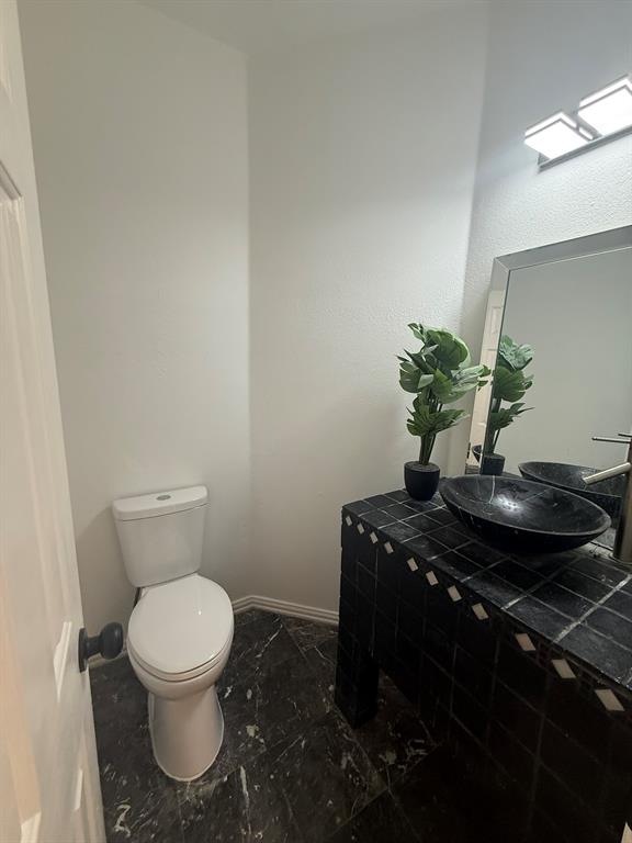Half bath downstairs.