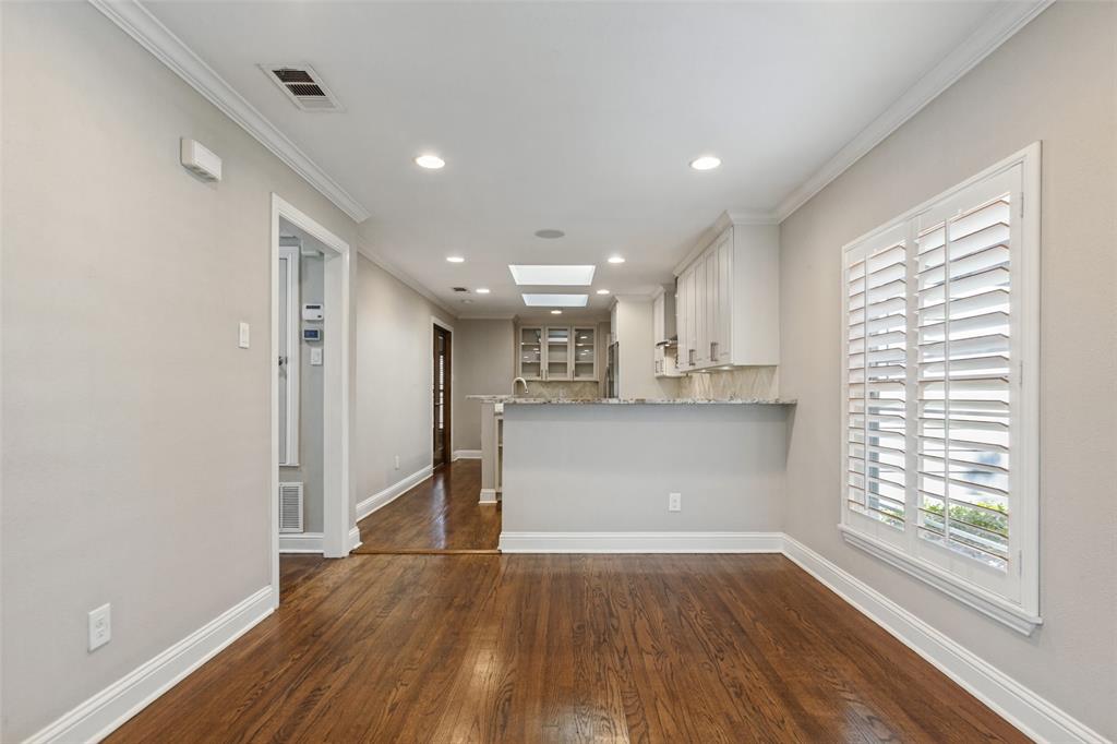 Dining area opens to kitchen