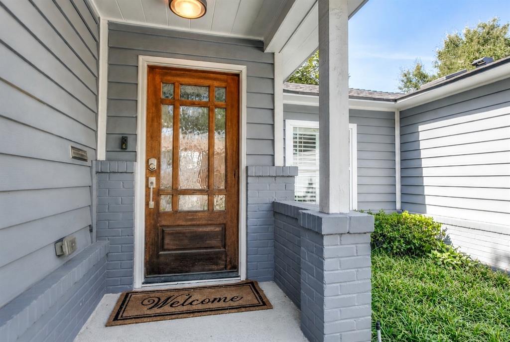Front door and porch